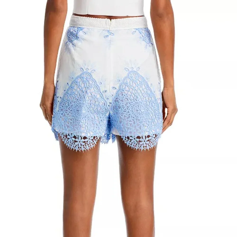 EVARAE Layla‎ Cotton Lace embroidered Shorts 10